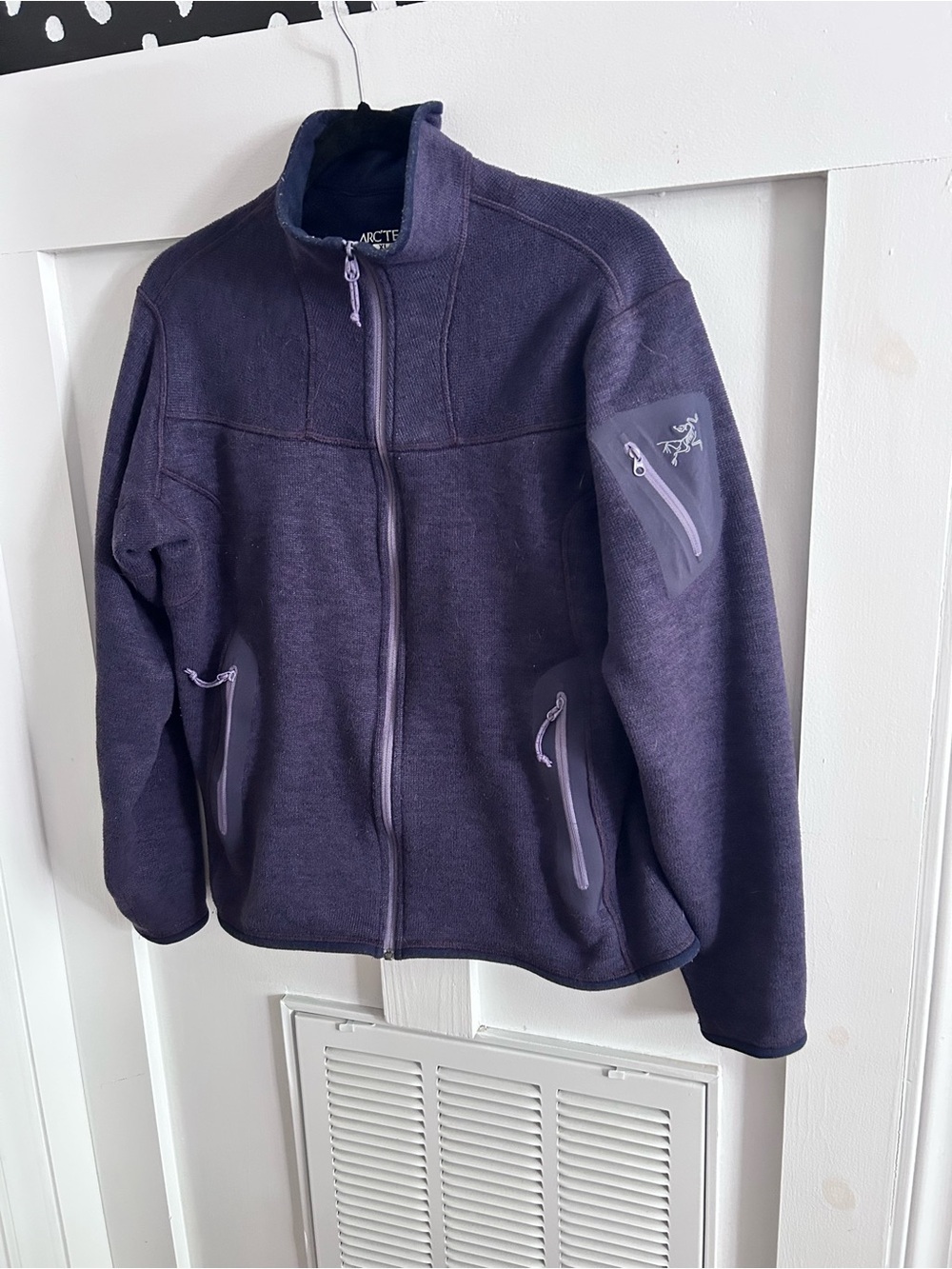 Arc’teryx Covert Cardigan Full Zip Fleece Jacket Purple Women’s XL